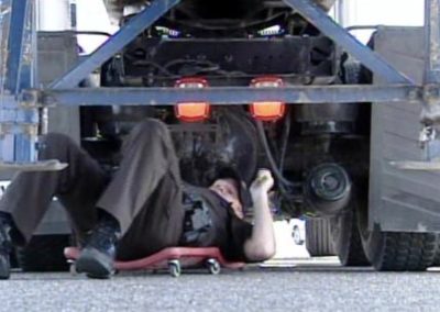 this image shows commercial truck suspension repair in Youngstown, OH